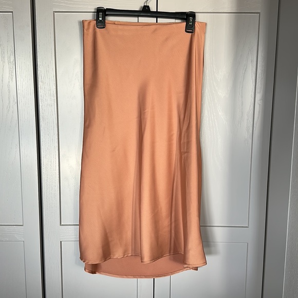 Silky Midi Slip Skirt - Picture 3 of 7